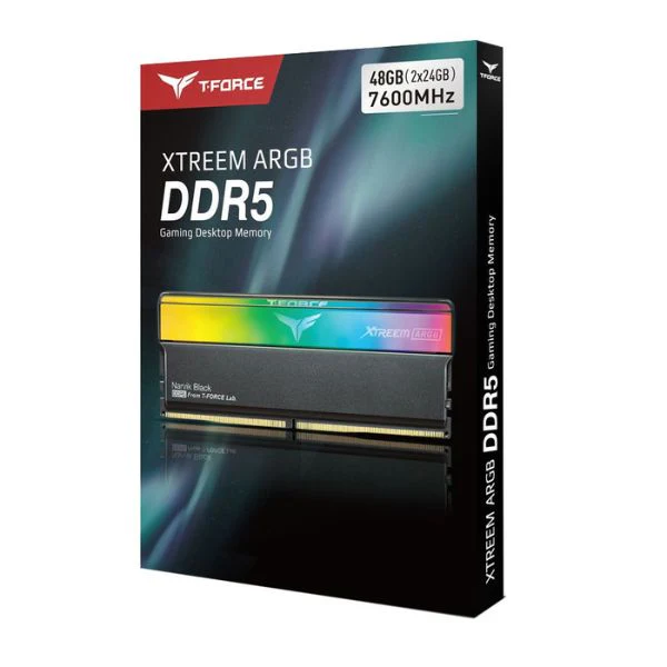 Memoria RAM TeamGroup T-FORCE Xtreem ARGB 48GB (2x24GB) DDR5 7600MHz PC5-60800 CL36 Dual Channel – Para PC - Image 4