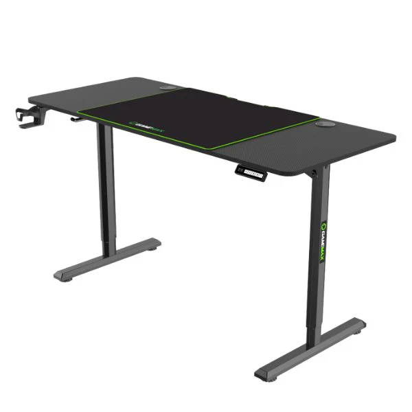 Mesa Gamer GameMax D140/ 139cm/ Altura Regulable Eléctrica/ Ergonómica/ Negro - Image 2