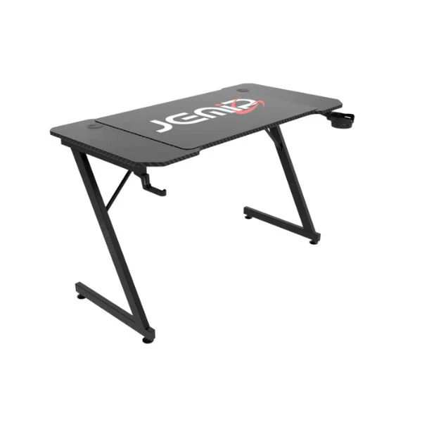 Mesa Gaming jemip Gold Dragon - 120×60×74 cm - Mousepad XL - Porta taza y audífonos - JP-KW-T13-120