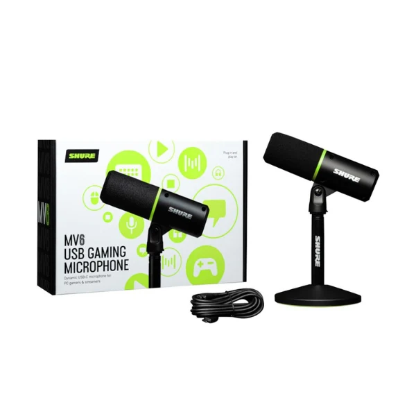 Micrófono dinámico USB gaming Shure MV6 – Negro - Image 4