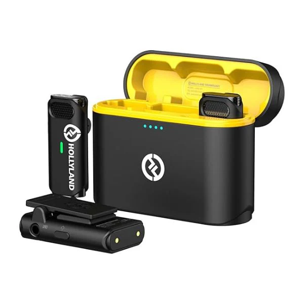 Sistema de Micrófono Inalámbrico para 2 Personas con Estuche de Almacenamiento- Hollyland Lark M1 Duo - Negro - Image 5