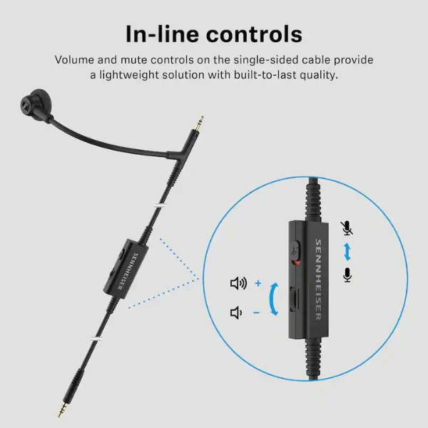 Micrófono Sennheiser HD 500 BAM Add-on Boom Arm Microphone - Black - Image 4