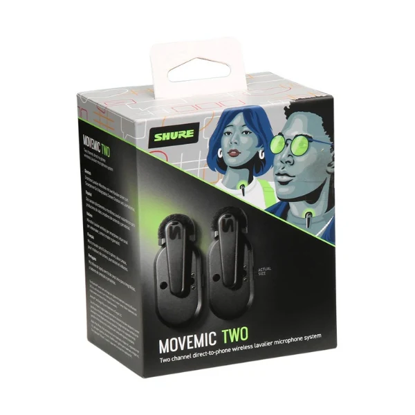 Micrófonos lavalier inalámbricos Shure MoveMic (2 unidades) - Image 4