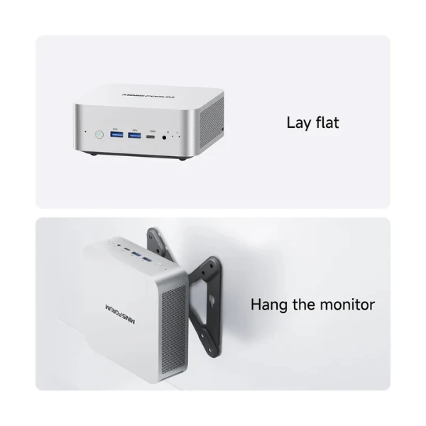 Mini PC Minisforum AI X1-255 AMD Ryzen 7 H255 64 GB RAM 1 TB SSD X1-255 WiFi 7 HDMI DisplayPort USB 4.0 Card Reader - Image 3