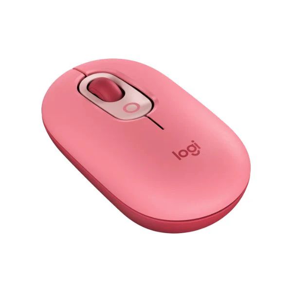 Mouse Logitech POP EMOJI 1000DPI - Inalámbrico - 3 Botones - Rosa Intenso "Heartbreaker" 910-006545 - Image 2