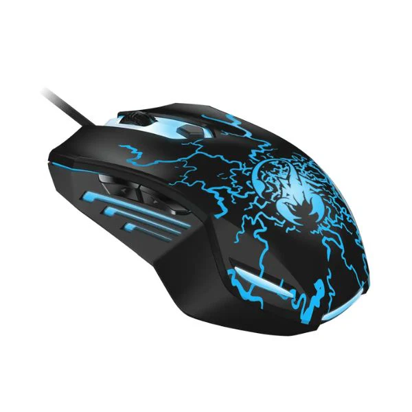 Mouse Genius Gamer Scorpion Spear RS2 Optico, Alambrico USB, 6 Botones, 150 IPS, Resolucion 800,1600,2000, 6500fps Negro - Image 4