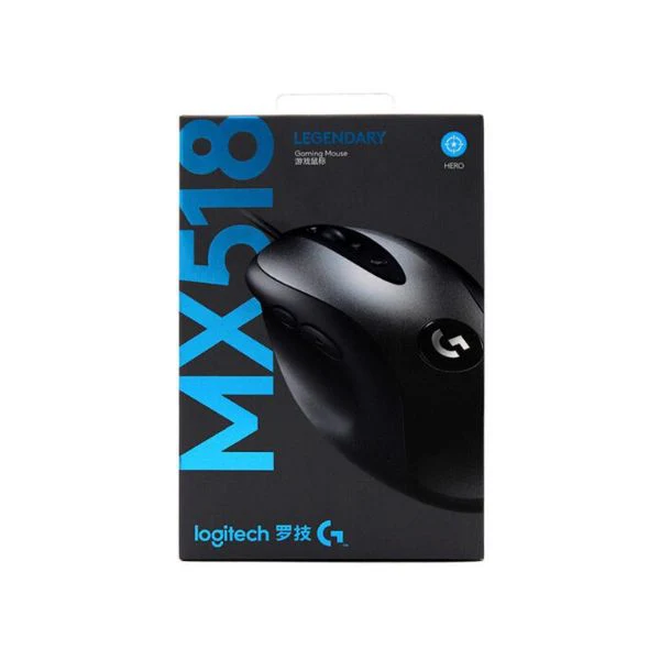 Mouse Logitech MX518 Hero Gaming, 16000 DPI, 8 Botones, ARM de 32bit, 400IPS, USB, Negro - Image 3