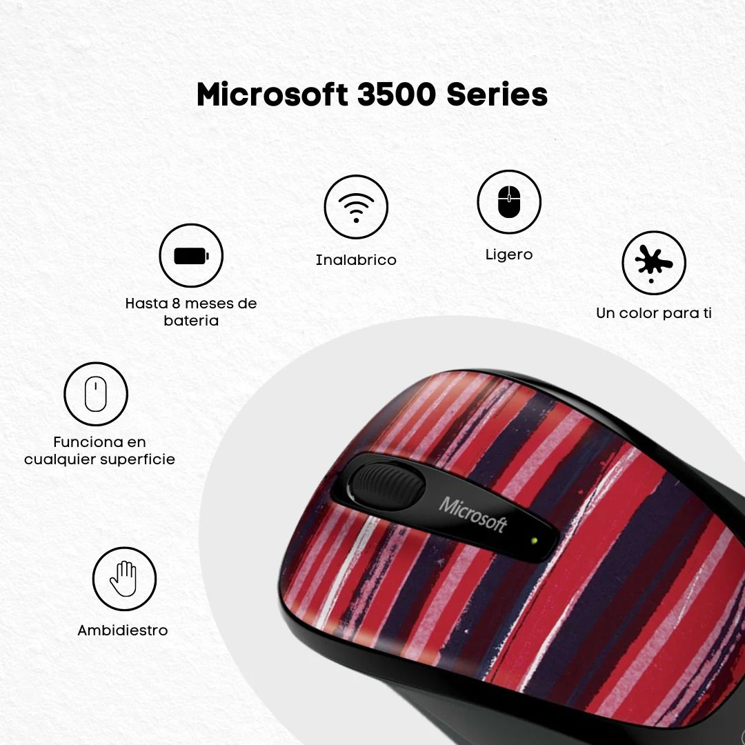 Mouse Microsoft 3500 Inalambrico Gmf-00341 Dana McClure - Image 3