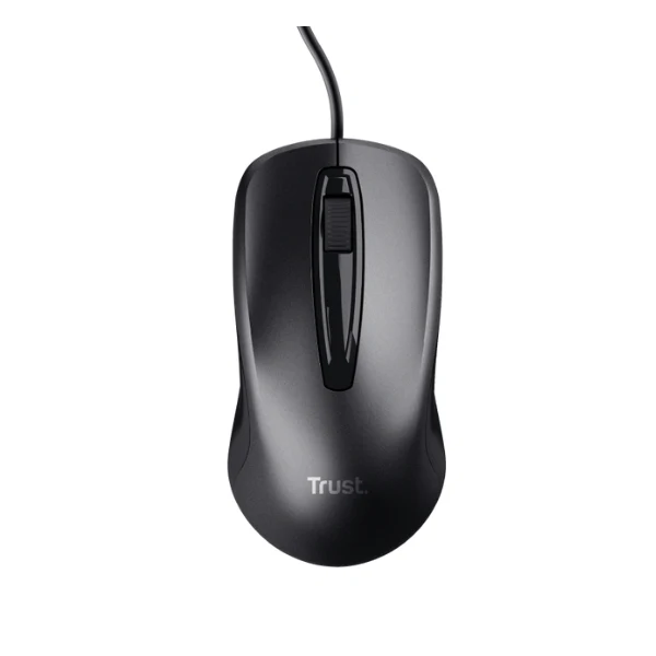 Mouse Trust Carve 3 Botones 1200Dpi Usb Negro 23733