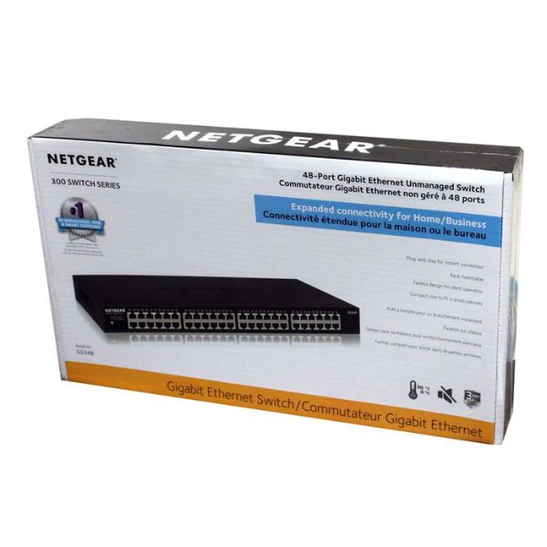 Switch NETGEAR GS348 48 Puertos Gigabit Ethernet Unmanaged Rackmount – GS348-100NAS - Image 3