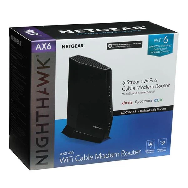 Módem Router NETGEAR Nighthawk AX6 WiFi 6 DOCSIS 3.1 AX5400 – CAX30S-100NAS - Image 3