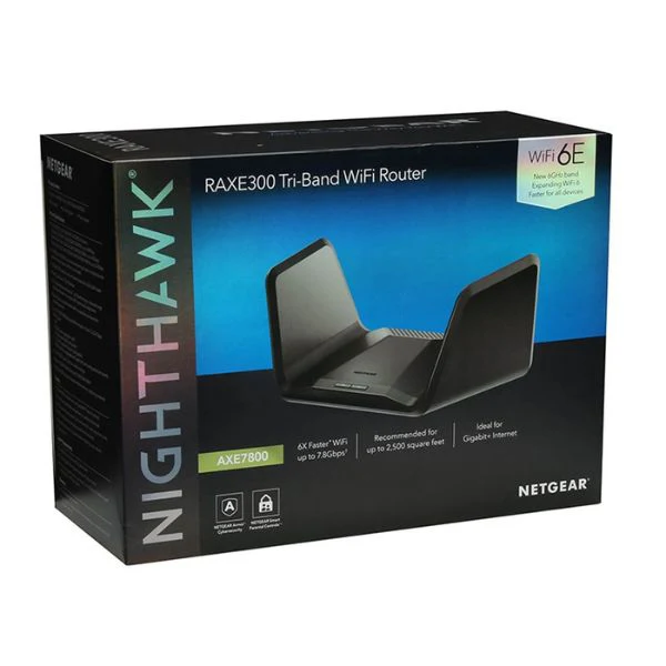 Router NETGEAR Nighthawk RAXE300 WiFi 6E Tri-Band AXE7800 Gigabit – RAXE300-100NAS - Image 5