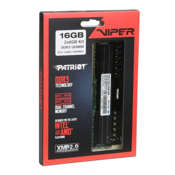 Memoria RAM Patriot Viper 3 16GB (2x8GB) DDR3 1600MHz PC3-12800 CL10 Dual Channel – Para PC - Image 4