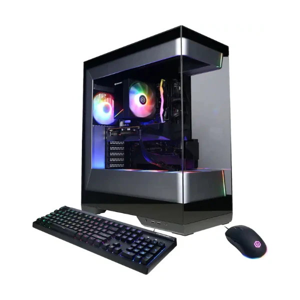 Pc Gaming CyberPowerPC AMD Ryzen 7 8700F (5 GHz) - 16 GB DDR5 - 1 TB SSD - AMD Radeon RX 7700 16 GB - 850 W - Win 11 Home - Black