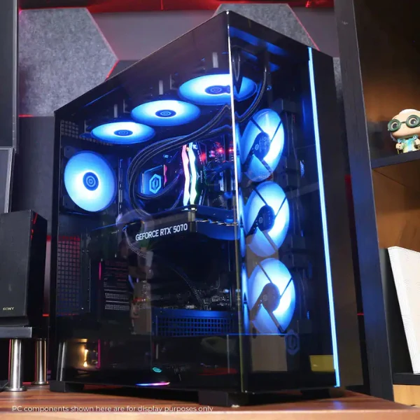 Pc Gaming CyberPowerPC AMD Ryzen 7 9800X3D (5.2 GHz) - 32 GB DDR5 - 2 TB SSD - NVIDIA GeForce RTX 5070 12 GB - 850 W - Win 11 Home - Black - Image 8