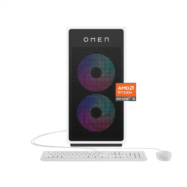 Pc Gaming HP OMEN 35L AMD Ryzen 5 8400F (4.7 GHz) - 16 GB DDR5 - 1 TB SSD - NVIDIA GeForce RTX 5060 8 GB - 500 W - Win 11 Home - Panda Metal - Image 2