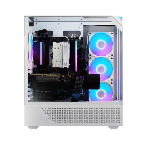 Pc Gaming iBUYPOWER Element AMD Ryzen 7 8700F (5 GHz) - 16 GB DDR5 RGB - 1 TB SSD - NVIDIA GeForce RTX 5060 8 GB - 600 W - Win 11 Home - White - Image 2