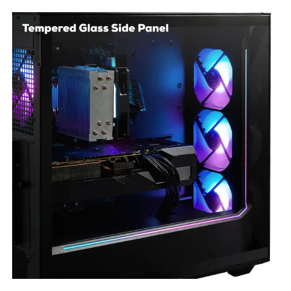Pc Gaming iBUYPOWER Slate AMD Ryzen 7 9700X (5.5 GHz) - 32 GB DDR5 RGB - 1 TB SSD - AMD Radeon RX 9060 XT 8 GB - 600 W - Win 11 Home - Black - Image 6