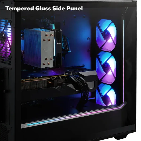Pc Gaming iBUYPOWER Slate AMD Ryzen 7 9800X3D (5.2 GHz) - 32 GB DDR5 RGB - 2 TB NVMe SSD - AMD Radeon RX 9070 XT 16 GB - 750 W - Win 11 Home - Black - Image 6