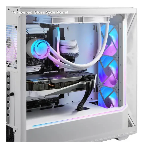 Pc Gaming iBUYPOWER Slate Intel Core Ultra 7 265F (5.3 GHz) - 32 GB DDR5 RGB - 2 TB SSD - NVIDIA GeForce RTX 5060 Ti 8 GB - 600 W - Win 11 Home - White - Image 6