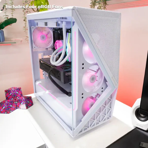 Pc Gaming iBUYPOWER Slate Intel Core Ultra 9 285K (5.6 GHz) - 32 GB DDR5 RGB - 2 TB SSD - NVIDIA GeForce RTX 5070 12 GB - 750 W - Win 11 Home - Blanco - Image 9