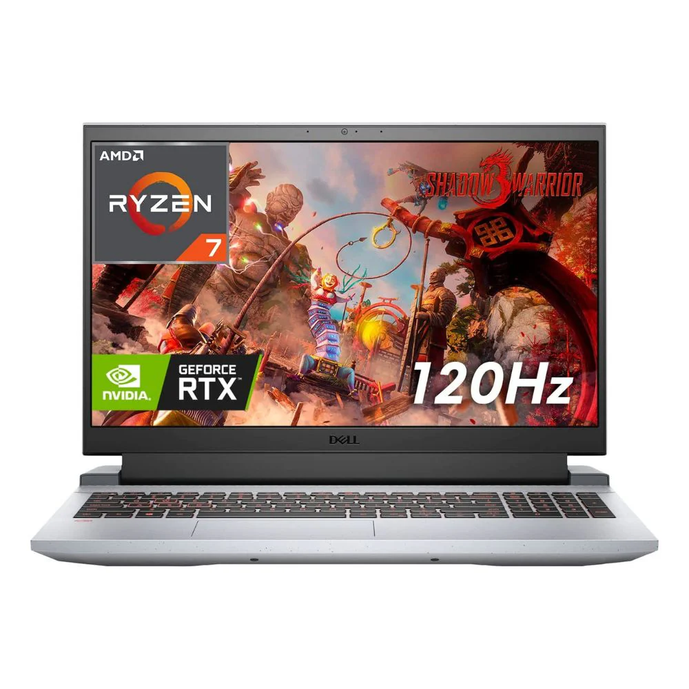 Laptop Gaming Dell G15 15.6” FHD 120Hz - AMD Ryzen 7 6800H, 16GB RAM, 512GB SSD, NVIDIA GeForce RTX 3050 Ti