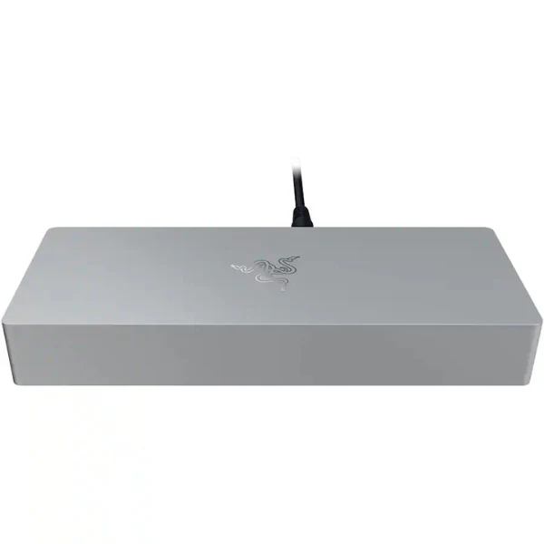 Estación de Acoplamiento Razer Thunderbolt 5 Mercury Dock - Thunderbolt 5 - 10 Puertos - Triple Pantalla - Blanco