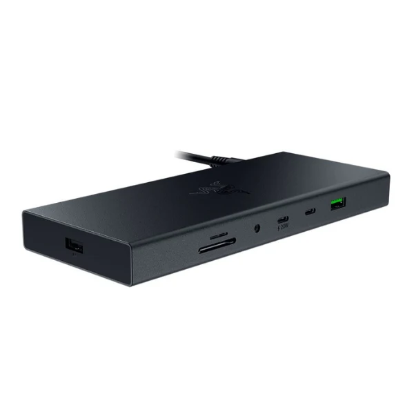 Estación de Acoplamiento Razer USB 4 Dock - USB 4 - 14 Puertos - Doble Pantalla - Negro