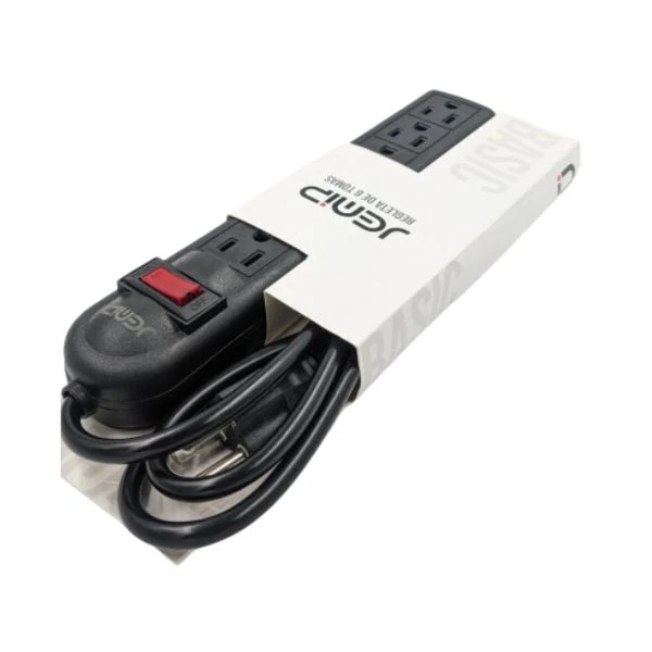 Regleta JEMIP DE 6 Tomas 110V - Color Negro - Image 2