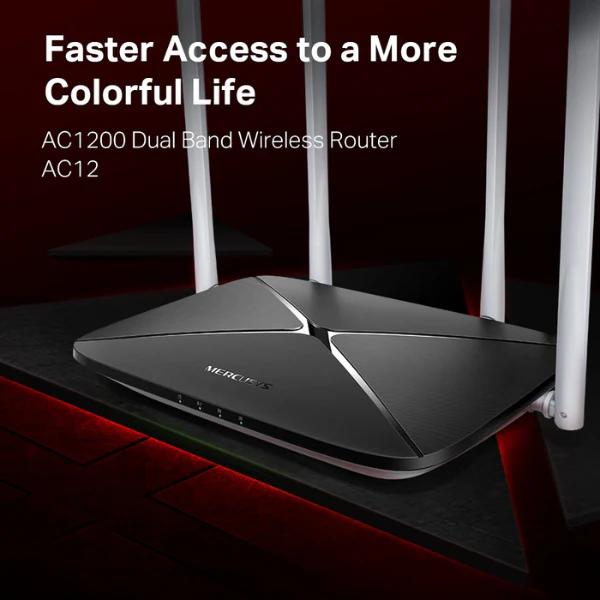 Router Mercusys AC12 4 antenas Doble Banda AC1200 1200 Mbps - Image 3