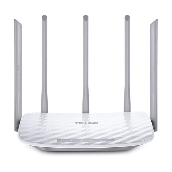 Router tp link Archer C60 5 antenas Doble Banda AC1350 Wi-Fi AC de 2.4GHz (450Mbps) como en la banda de 5GHz(867Mbps)