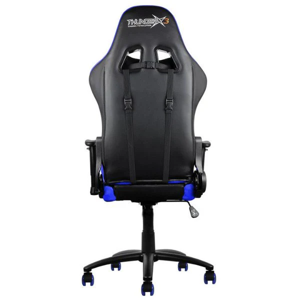 Silla Aerocool Gaming ThunderX3 TGC12 Ergonómica Reclinable con Soporte Lumbar y Cervical – Negro/Azul - Image 6