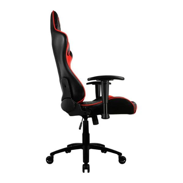Silla Aerocool Gaming ThunderX3 TGC12 Ergonómica Reclinable con Soporte Lumbar y Cervical – Negro/Rojo - Image 3
