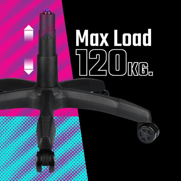 Silla Gaming Cooler Master Caliber E1 - Ergonómica - Ajuste Inclinación y Altura - PU Perforado - Rosado CMI-GCE1-PK - Image 3