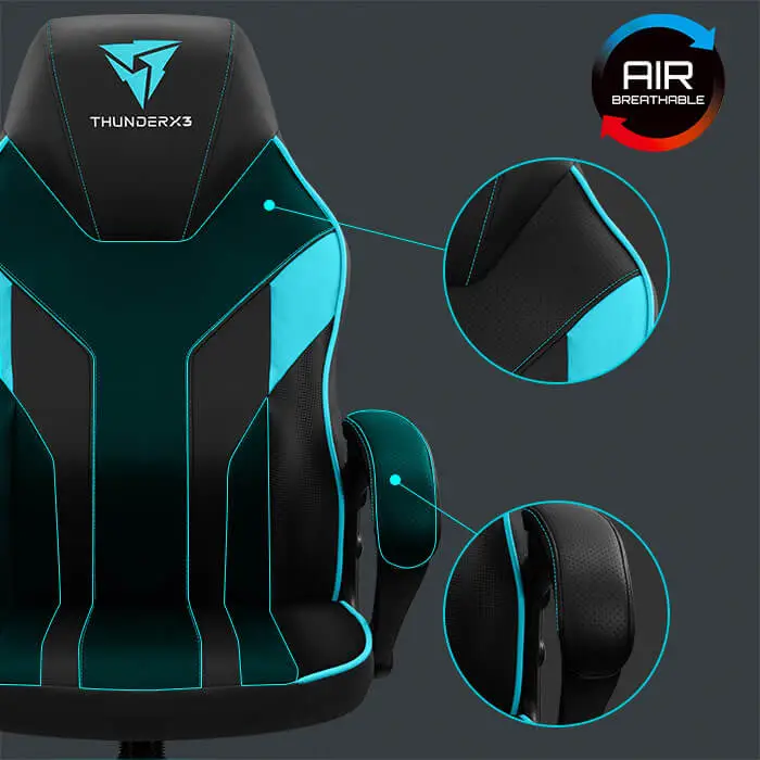 SILLA GAMER THUNDERX3 EC1 NEGRO Y BLANCO - Image 11