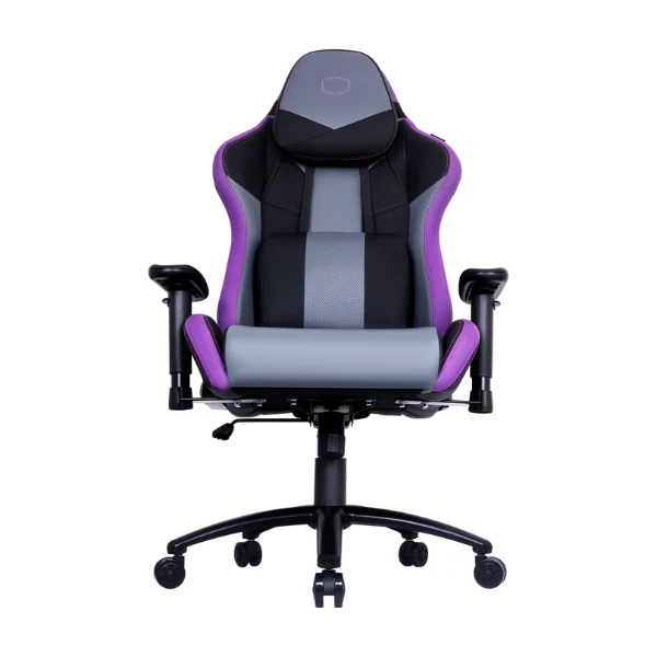 SILLA COOLER MASTER GAMING CALIBER R3/ ERGONOMICA/ SOP. LUMBAR-CUELLO/ RECLINABLE 180º/ PASO BRAZOS AJUST./  GRIS