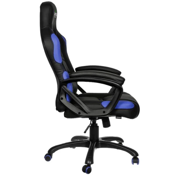 SILLA GAMING GAMEMAX NEGRA-AZUL, PIEL VEGANA, ERGONOMICA, ELEVADOR DE GAS, BALANCEO HASTA 15 - Image 3