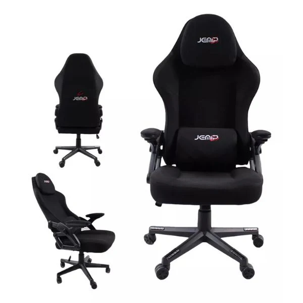Silla Gaming Jemip Back to Office - Negro - Altura e inclinación ajustables - Reposabrazos - Image 2