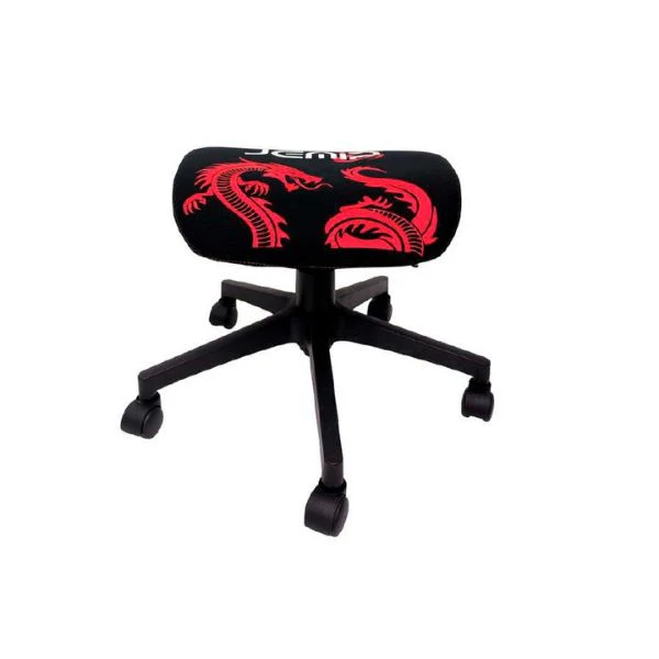 Silla Jemip Gaming Foot Rest Griffin – Asiento Auxiliar Ajustable – Negro y Rojo – JP-KW-G6-F