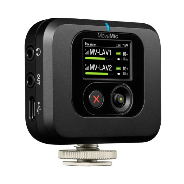 Sistema inalámbrico Shure MoveMic Lavalier de dos canales con receptor - Image 2