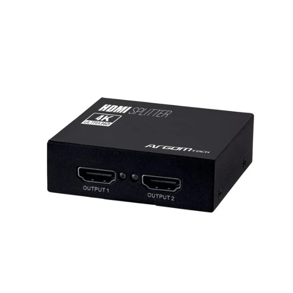 Splitter HDMI Argom 1x2 4K Ultra HD - 2 Canales - Full HD 3D - 340MHz - Plug & Play - ARG-AV-5110