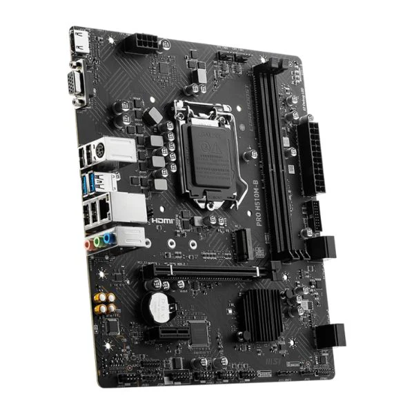 Tarjeta Madre MSI H510M-B - Micro-ATX - Socket LGA1200 - DDR4 hasta 64GB - PCIe 3.0 - HDMI - VGA - 4xUSB 2.0 - Image 3