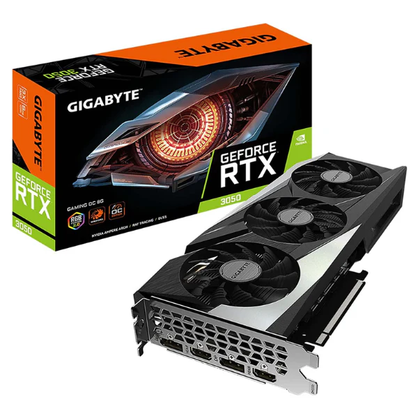 Tarjeta de Video Gigabyte GeForce RTX 3050 OC 8G , 3X WINDFORCE Fans, 8GB GDDR6 128-bit GDDR6, GV-N3050GAMING OC-8GD