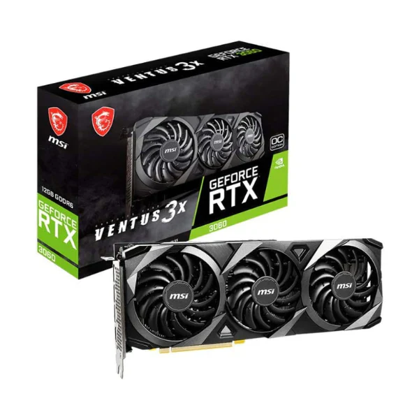 Tarjeta gráfica MSI GeForce RTX 3060 Ventus 3X OC - 12GB GDDR6 - PCIe 4.0 - HDMI/DP