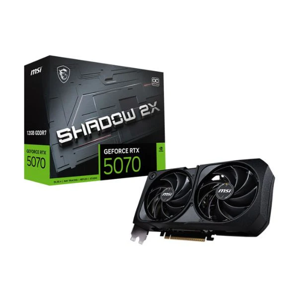 Tarjeta Gráfica MSI GeForce RTX 5070 SHADOW 2X - 12GB GDDR7 - PCIe 5.0 - Overclocked - Triple Slot - RTX507012GS2XOC - Image 5