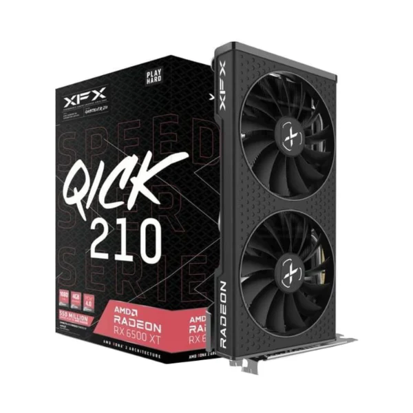 Tarjeta gráfica XFX Speedster QICK 210 AMD Radeon RX 6500 XT - 4GB GDDR6 - PCIe 4.0 - HDMI/DP