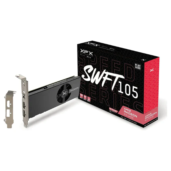 Tarjeta de Video XFX Speedster SWFT105 Radeon RX 6400 Gaming Graphics 4GB GDDR6, AMD RDNA 2 RX-64XL4SFG2