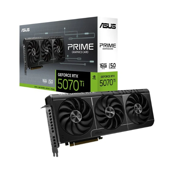 Tarjeta gráfica ASUS NVIDIA GeForce RTX 5070 Ti PRIME Triple Fan 16GB GDDR7