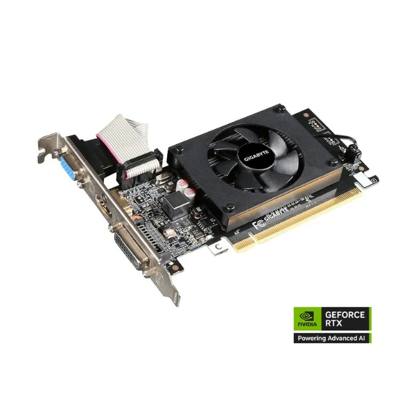 Tarjeta gráfica GIGABYTE NVIDIA GeForce GT 710 Single Fan 2GB DDR3