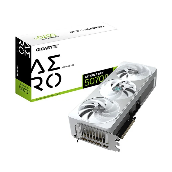 Tarjeta gráfica Gigabyte NVIDIA GeForce RTX 5070 Ti AERO Overclocked Triple Fan 16GB GDDR7 PCIe 5.0